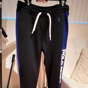 Polo Ralph Lauren Black Blue Double Knit Track Pant